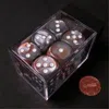 Chessex Manufacturing 26624 D6 Cube Gemini Set Of 12 Dice, 16 Mm - Copper & Steel With White Numbering