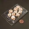 Chessex Manufacturing 27202 D10 Clamshell Set Of 10 Dice - Marble Ivory With Black Numbering