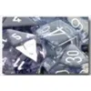 Chessex Manufacturing 27408 Nebula Polyhedral Black With White Dice Set Of 7
