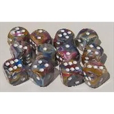Chessex Manufacturing 27440 Festive Carousel With White Numbers Dice Set Of 7