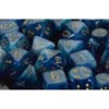 Chessex Manufacturing 27489 Phantom Teal With Gold Numbering Dice Set Of 7