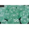 Chessex Manufacturing 27605 16 Mm Teal With White Numbering D6 Dice Set Of 12