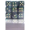 Chessex Manufacturing 27815 12 Mm Scarab Jade With Gold Numbers D6 Dice Set Of 36