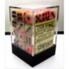 Chessex Manufacturing 27842 12 Mm Festive Cirrcus With Black Numbers D6 Dice Set Of 36