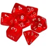 Chessex Manufacturing Board Game Cube - Translucent Orange & White - Set Of 7