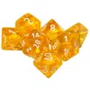 Chessex Manufacturing Board Game Cube - Translucent Yellow & White - Set Of 7