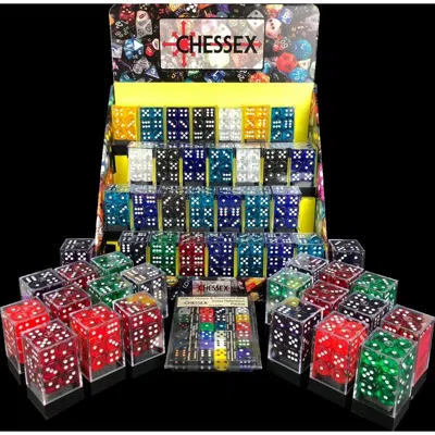 Chessex Manufacturing Board Game Dice, Translucent - Box Of 50