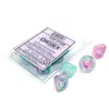 Chessex Manufacturing D10 Clamshell Luminary Nebula Dice, Wisteria White - 10 Per Pack