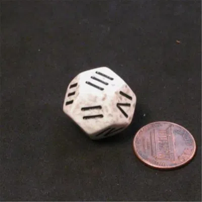 Chessex Manufacturing D4 Arctic Camo With Roman Numerals