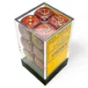 Chessex Manufacturing D6 Cube 16mm Opaque Ww2 Soviet Scarab Scarlet & Gold Dice - 12 Count