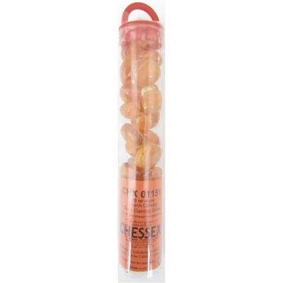 Chessex Manufacturing Glass Stones Tube - Peach Catseye, 20 Stones