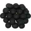 Chessex Manufacturing Glassstonestube - Black Opal Frosted, Board Gaming Stone - 40 Piece