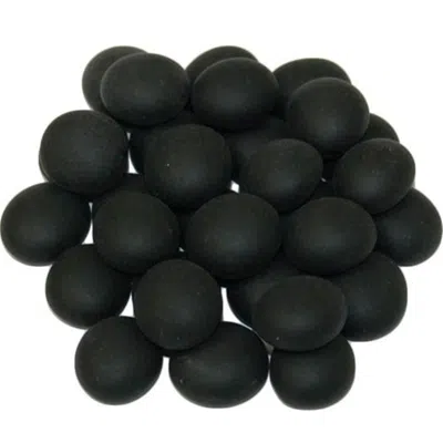 Chessex Manufacturing Glassstonestube - Black Opal Frosted, Board Gaming Stone - 40 Piece
