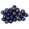 Chessex Manufacturing Glassstonestube - Crystal Dark Blue Iridized, Board Gaming Stone - 40 Piece