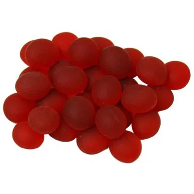 Chessex Manufacturing Glassstonestube - Crystal Red Frosted, Board Gaming Stone - 40 Piece
