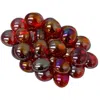 Chessex Manufacturing Glassstonestube - Crystal Red Iridized, Board Gaming Stone - 40 Piece