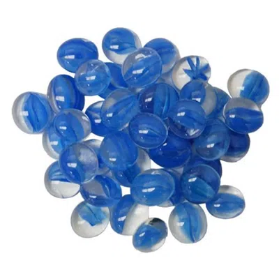 Chessex Manufacturing Glassstonestube - Dark Blue, Board Catseye Gaming Stone - 40 Piece