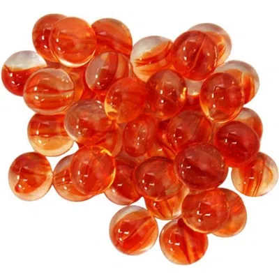 Chessex Manufacturing Glassstonestube - Red Catseye Gaming Stone - 40 Piece