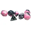 Chessex Manufacturing Mini Gemini Black Pink & White Dice Set - Set Of 7