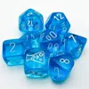 Chessex Manufacturing Translucent Tropical Blue & White Dice Set - Set Of 7