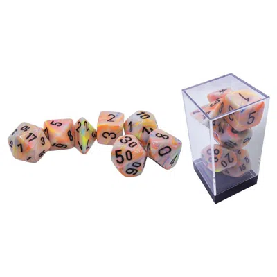 Chessex Mega Hedrals Festive Circus Dice Bags Black - Set Of 7