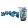 Chessex Mega Hedrals Festive Waterlily Dice Bags White - Set Of 7