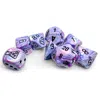 Chessex Tube Lab Dice Hydrangea Black - Set Of 7
