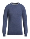 Chester Taylor London Man Sweater Blue Size 44 Acrylic, Wool, Alpaca Wool, Viscose