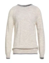 Chester Taylor London Man Sweater Ivory Size 46 Acrylic, Wool, Alpaca Wool, Viscose In White