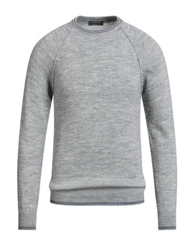 Chester Taylor London Man Sweater Light Grey Size 46 Acrylic, Alpaca Wool, Wool, Viscose In Gray