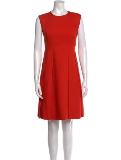 Pre-owned Chester Weinberg Vintage Knee-length Dress In Red