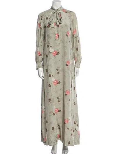 Pre-owned Chester Weinberg Vintage Long Dress In Neutral