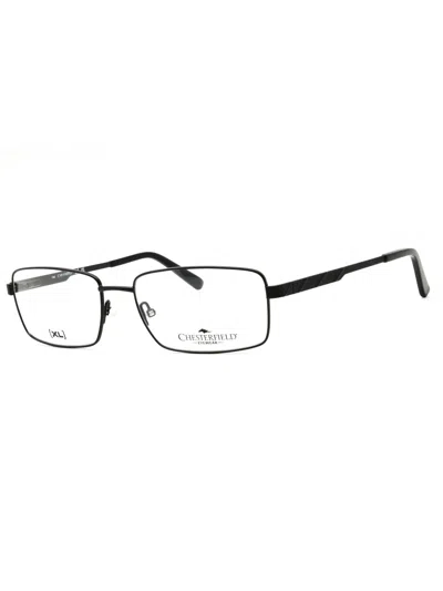 Chesterfield 31 Xl Rectangular Eyeglasses For Men In Black