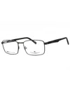 Chesterfield 93xl Men's Rectangular Eyeglasses In Black