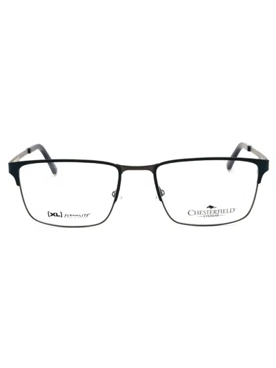 Chesterfield Ch 112xl Eyeglasses In Blue Shaded Grey/clear Demo Lens