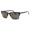 Chesterfield Men's Black Rectangular Sunglasses Ch16s In Multi