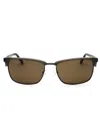Chesterfield Rectangle-frame Sunglasses In Grey Cry/brown Polar