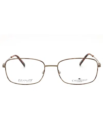 Chesterfield Ch 812 Eyeglasses In 05dn 00 - Grey Havana/clear Demo Lens