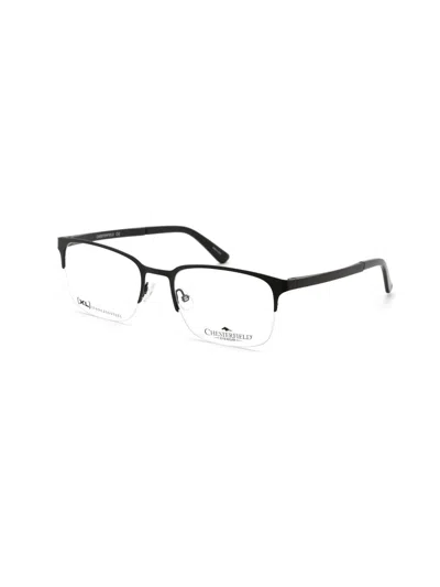 Chesterfield Ch 86xl Eyeglasses Matte Black/clear Demo Lens In 0003 00