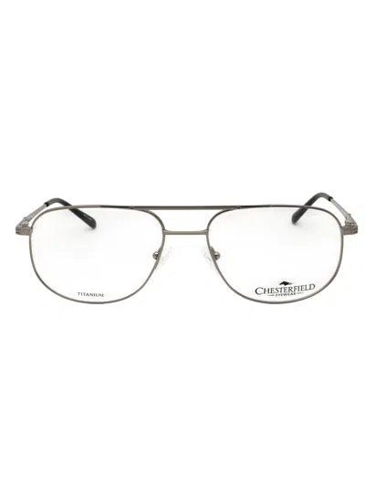 Chesterfield Ch 894/t Eyeglasses In Lt Brown /clear Demo Lens