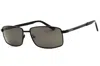 Chesterfield Ch09s Polarized Rectangular Sunglasses In Black
