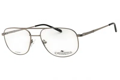 Chesterfield Ch894t Titanium Oval Eyeglasses In Brown