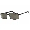 Chesterfield Ch09s Polarized Rectangular Sunglasses In Black