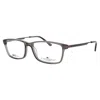 Chesterfield Men's Transparent Rectangular Eyeglass Frames Ch-107xl In Transparent