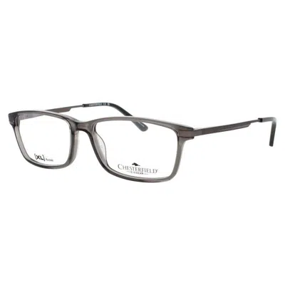 Chesterfield Men's Transparent Rectangular Eyeglass Frames Ch-107xl