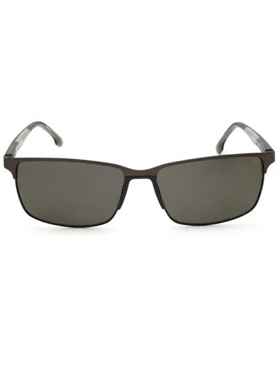 Chesterfield Men's Rectangular Metal Sunglasses In Black