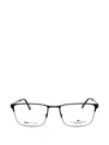 Chesterfield Rectangle-frame Glasses In Black