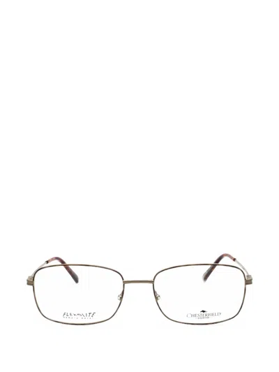Chesterfield Rectangle-frame Glasses In Metallic
