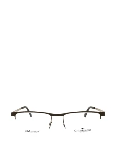 Chesterfield Rectangle-frame Glasses In Brown