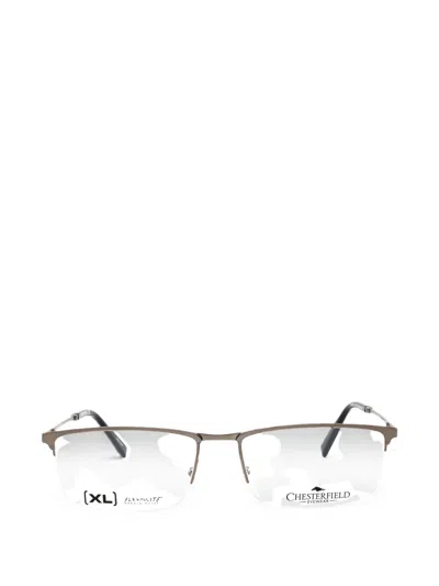 Chesterfield Rectangle-frame Glasses In Grey